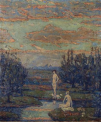 Nudes in the Forest by Joseph B Grossman - Auction record, sale price, and art valuation. Compare with similar artists and explore comparable artworks.