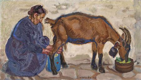 Sample artwork by Erich Hermes (1881 - 1971), known for painting - View similar artists and auction records