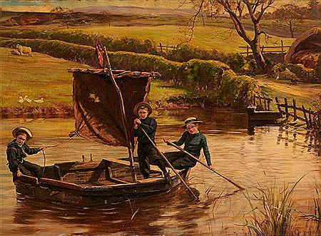 Sample artwork by Robert Cree Crawford (1842 - 1924), known for painting - View similar artists and auction records
