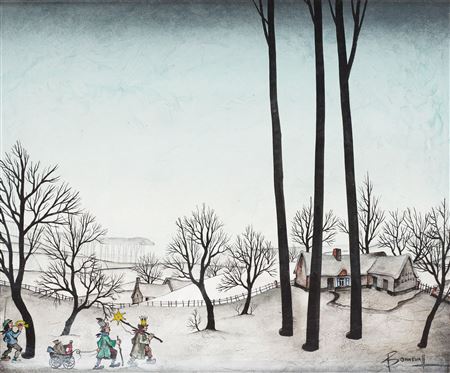 Sample artwork by Oscar Hector Bonnevalle (1920 - 1993), known for painting - View similar artists and auction records
