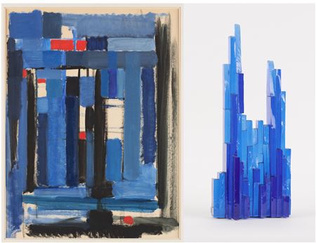 Cathedral of Chartre in blue in red by Rene Mels - Auction record, sale price, and art valuation. Compare with similar artists and explore comparable artworks.