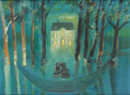 The house of happiness by Marguerite Brouhon - Auction record, sale price, and art valuation. Compare with similar artists and explore comparable artworks.