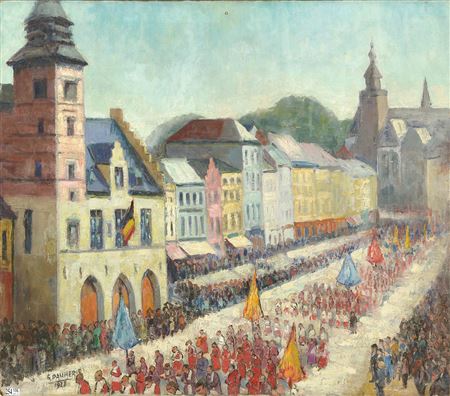 "Day of procession in Binche"