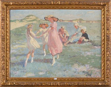 "Family dancing at the beach"
