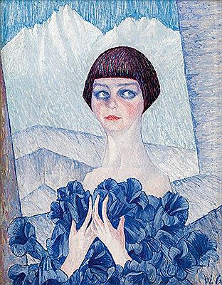 "Girl in a flower dress in front of the Nordkette" by Waldemar Guttner - Auction record, sale price, and art valuation. Compare with similar artists and explore comparable artworks.