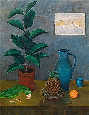 Still Life with Parrot by Ferdinand Kitt - Auction record, sale price, and art valuation. Compare with similar artists and explore comparable artworks.