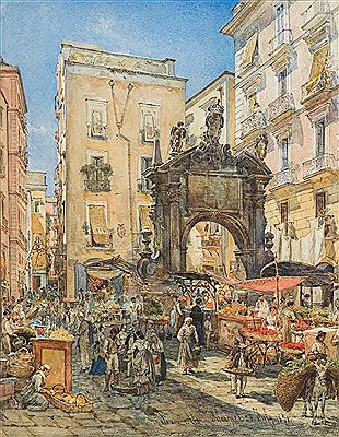 Motif of Naples by Franz Alt - Auction record, sale price, and art valuation. Compare with similar artists and explore comparable artworks.