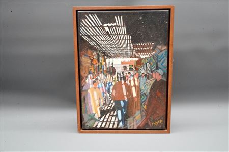 Animated market. by Brahim Sadouk - Auction record, sale price, and art valuation. Compare with similar artists and explore comparable artworks.