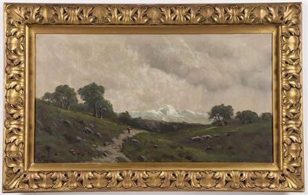 Northwest Mountainous Landscape with Figures