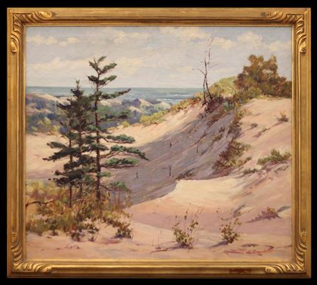 Sample artwork by John Cowan Templeton (1880 - 1958), known for dunes landscape painting, post impressionism, sign painting,  teaching - View similar artists and auction records