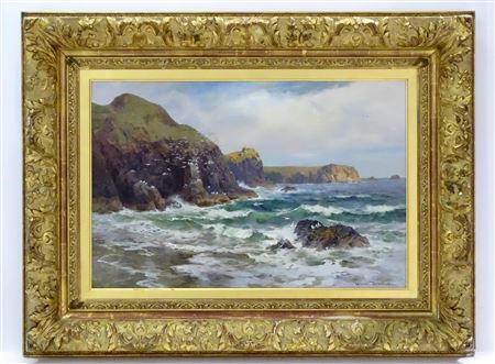 The Cove, A seascape scene with breaking waves