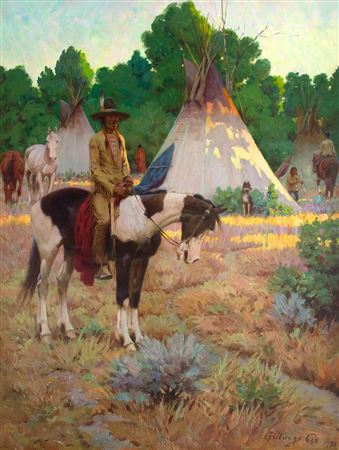 Summer Camp (1931) by William Bill Gollings - Auction record, sale price, and art valuation. Compare with similar artists and explore comparable artworks.