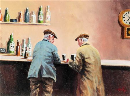 'A CHAT AT THE BAR'