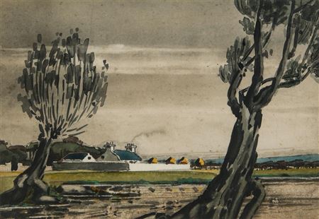 'COASTAL COTTAGE' by James Stanley Prosser - Auction record, sale price, and art valuation. Compare with similar artists and explore comparable artworks.