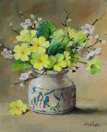 'PRIMROSES AND APPLE BLOSSOM'