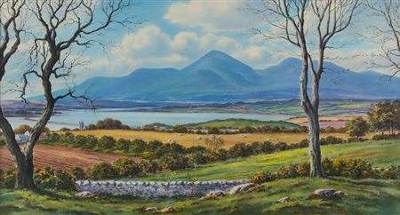 'THE MOURNES ACROSS DUNDRUM BAY'