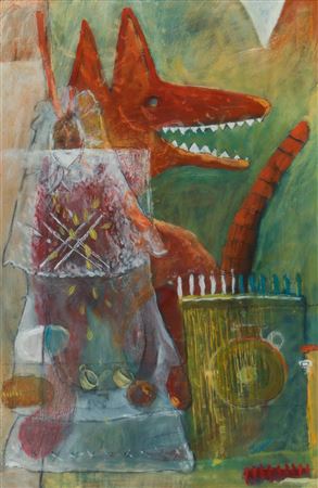 'MEXICAN DOG INTERIOR' by Jasper McKinney - Auction record, sale price, and art valuation. Compare with similar artists and explore comparable artworks.