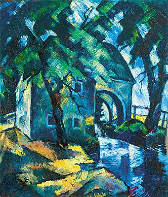 The Töpörke-Mill in Tata by Janos Schadl - Auction record, sale price, and art valuation. Compare with similar artists and explore comparable artworks.
