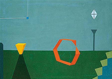 Room with a Small Blue Window