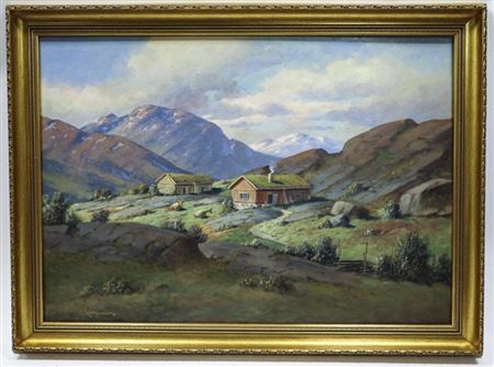 Mountain Home by Ernst Aschenbach - Auction record, sale price, and art valuation. Compare with similar artists and explore comparable artworks.