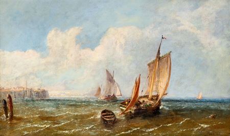 Fishing Boats off the English Coast