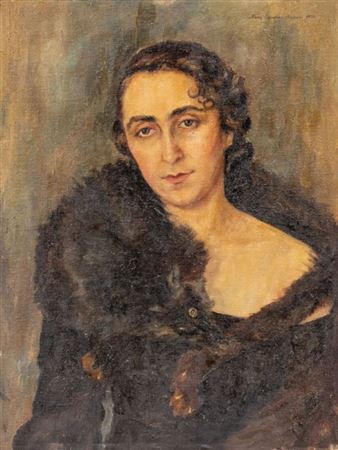 Portrait of a Lady with Fur