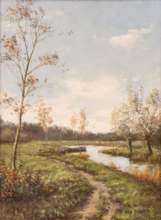 Creek Landscape with Footpath