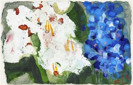 Chestnut / Forget-me-not