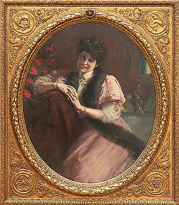 Lady with fur stole