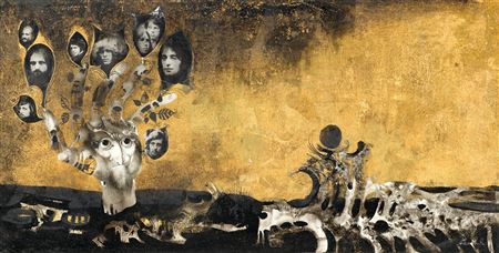 Inner Design of the Record "Éjszakai Országút" by the Band Omega, c. 1970 by Endre Szasz - Auction record, sale price, and art valuation. Compare with similar artists and explore comparable artworks.