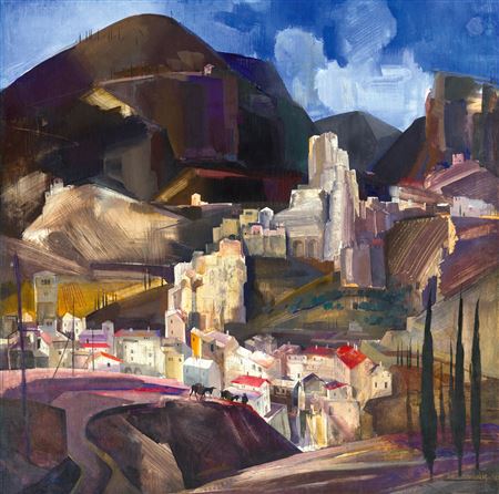 The Italian Village of Subiaco near to Roma, 1930