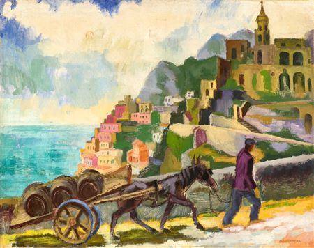 Italian Town, 1930s by Bela Magori Varga - Auction record, sale price, and art valuation. Compare with similar artists and explore comparable artworks.