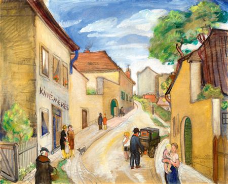 Summer Vibes of Tabán (Coffee Salesman, Street Musician), 1927