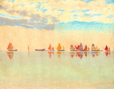 Sailboats (Reflections), c. 1910