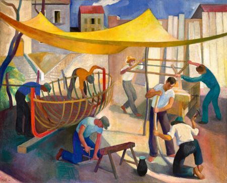 Sample artwork by Karoly Patko (1895 - 1941), known for tempera painting, graphics, teaching - View similar artists and auction records