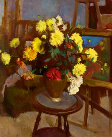 Sample artwork by Ferencz Hatvany (1881 - 1958), known for post-impressionism, sculptural nudes, still lifes - View similar artists and auction records