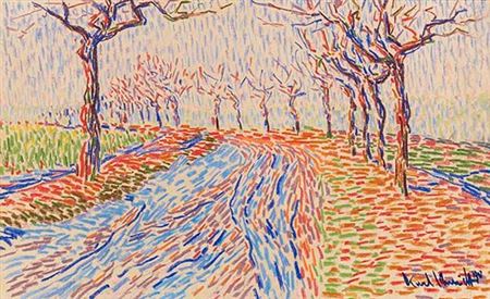 Country road in spring. 1905.