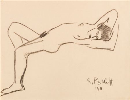 Reclining Nude. 1911.