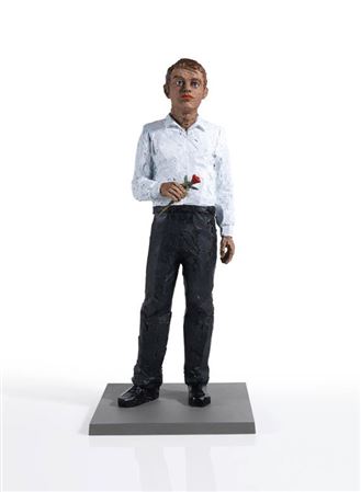 Man with rose. 2016.