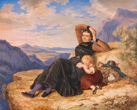 Auf der Rast. 1861.