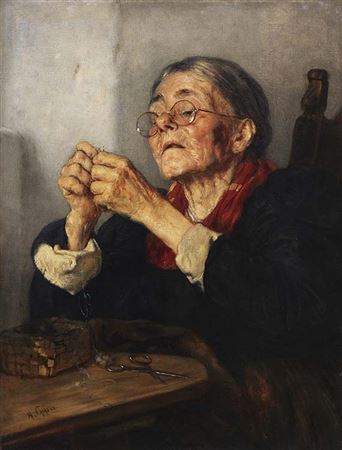 Geduldsprobe, Um 1880.