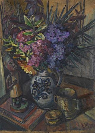 Still Life with Flowers , 1920. by Emil Maetzel - Auction record, sale price, and art valuation. Compare with similar artists and explore comparable artworks.