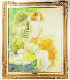 Woman with Flowers