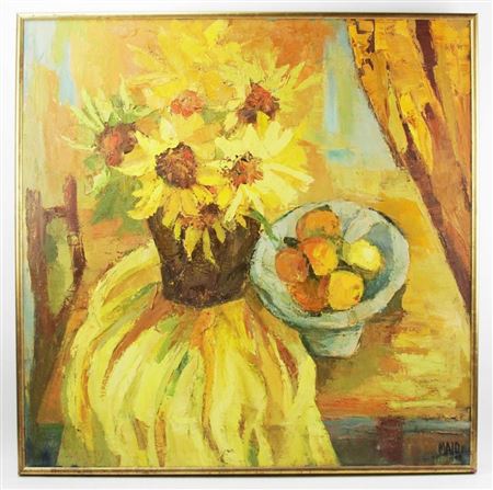 Still Life Fruit and Flowers