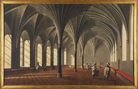 Interior view of the Great Remter in the Grand Master's Palace of Marienburg
