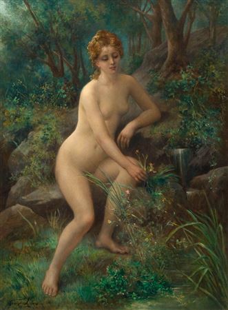 A seated nymph by a fountain by Francois Lafon - Auction record, sale price, and art valuation. Compare with similar artists and explore comparable artworks.