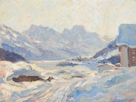 Lake Sils near St. Moritz. 1922.