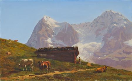 Sample artwork by Albert Lugardon (1827 - 1909), known for painting - View similar artists and auction records