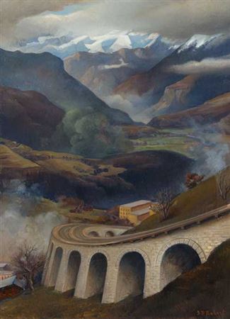 Le Viaduc de Leysin. 1935