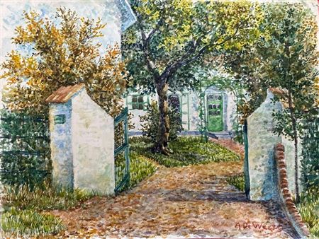 The entrance to the garden